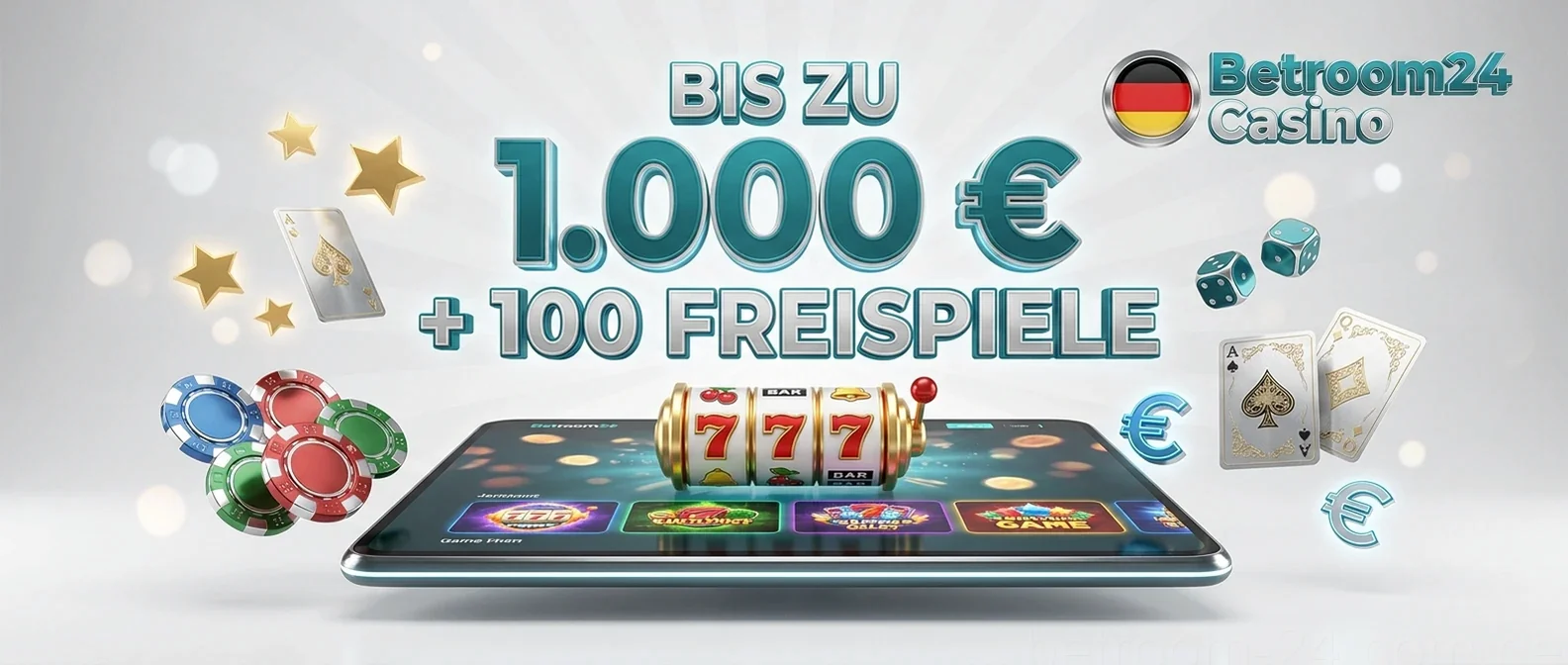 Bis zu 1.000 €+ 100 Freispiele